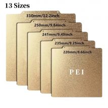 180/220/235/310/350mm Piastra di costruzione PEI bifacciale Rimozione aggiornamento Strutturato PEI Magnetico Ender 3 V3 Se Letto Molla in acciaio letto riscaldato