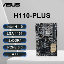ASUS H110-PLUS Motherboard unterstützt i7-7700 6700K i5-7600 6500 i3-7300 CPU DDR4 32 GB LGA1151 Intel H110 USB 3.0 PCIe 3.0 ATX