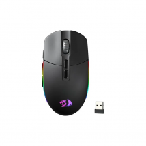Ratón óptico inalámbrico para juegos Redragon M719 Pro, 8 botones programables, RGB 10.000 DPI, ratón ergonómico para juegos de ordenador y PC
