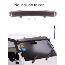 Upgrade for 1/10 WPL D12 Sun Hat Rain File Acrylic Transparent Black Truck Parts Voitur 1/10 RC Car Pickup Simulation Decor