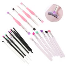 Ein-/doppel köpfige Silikon bürste Laminierung Wimpern Trenn werkzeug Wimpern verlängerung liefern Wimpern Dauerwelle Hebe werkzeuge