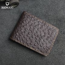 Handarbeit Aus Echtem Leder Strauß Muster Führerschein Dokumente Tasche Fahren Abdeckung Kredit/Bank Card Halter ID Card Slot