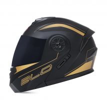 BLD Men Women Fashion Dual Lens Helmets Motocross Racing Modular Flip Up Casco Moto Personalised Motorcycle Full Face Helmet