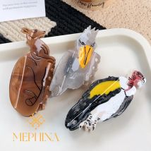MEPHINA Animal Series Haarklammern, Schuhlöffel, Haarklammer, Adler-Haarspange, einzigartige Haarnadeln, edles Haarklammer-Zubehör für Frauen