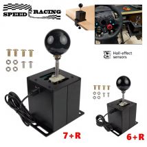 USB Simulator Shifter Hall Sensor For Logitech G29/G25/G27/G920 T300RS/GT H Gear Shifter For ETS2 WRC PC Sim Racing Games 6R/7R