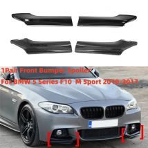 Pair Front Bumper Lip Spoiler Reduce Wind Resistance Bumper Corner Splitter For BMW 5 Series F10 F11 M Sport  520i 530 2010-2016
