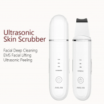 ANLAN Ultrasonic Skin Scrubber pulizia profonda Limpieza spatola per pori del viso EMS Lifting facciale Peeling ad ultrasuoni strumento per la cura della pelle