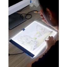 A4 A5 LED Copying Table Children Drawing Board Transparent Copying Table Adjustable Brightness Night Light Notebook