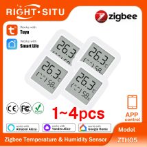 Tuya Mini Zigbee Thermometer Hygrometer Temperature Humidity Sensor Require Hub work with Tuya Alexa Yandex Zigbee2MQTT ZHA