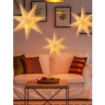 35-60cm Party Hollow Out Star Light Home Window Bedroom Fairy Night Light Paper Lantern Star for Eid Mubarak Wedding Decorations