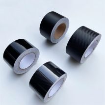 3/5/7/10 CENTIMETRI Nero In Fibra di Carbonio Del Vinile Da Corsa Della Banda Lucido Opaco Dell'involucro Del Vinile Pellicola Adesivi Per Auto Cofano Tetto decalcomania