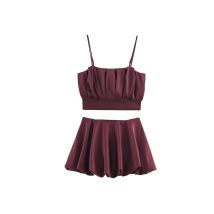 HH Women's New Fashion Suits Solid Long Sleeves Single Breasted Knitting Coat+High Waist Mini Skirt Female Elegant Skirt Set