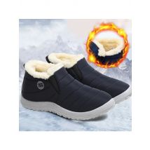 Boots Men Warm Snow Plus Size Sneakers Winter Men's Plush Shoes Man Unisex Waterproof Ankle Boots Men's Work Shoes Footwear