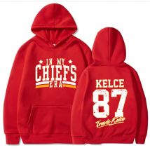 Retro in meiner Chiefs Ära Sweatshirt Kelce 87 Amerika Sweatshirt die Epochen Tour Pullover Streetwear Mäntel