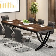 6,5 Fuß großer Konferenztisch für 6–8 Personen, 78 Zoll langer rechteckiger Seminarentisch für Büro, Besprechung, Konferenzraum