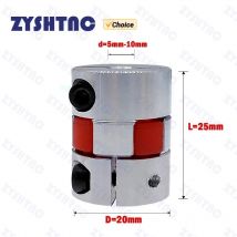 Neue drei Backen d20l25 Kupplung d20 l25 Aluminium Pflaume flexible Welle bw Kupplung Motor Stecker Voll gummi Pad 5/6/6/8/10mm