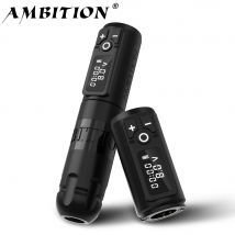 Ambition Soldier Kabellose Tattoo-Maschine, rotierender Batterie-Stift mit tragbarem Netzteil, 2400