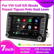7 "2 Din HD Car Media Video RDS Airplay Autoradio CarPlay Android Auto Audio Stereo Per Volkswagen/Seat/Skoda/Passat/Golf/Polo