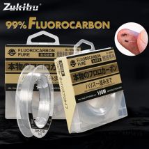 ZUKIBO 99% Janpan Fluorocarbon Leader lenza 100M Fluorocarbon rivestimento lenza carpa monofilamento linea affondante pesca