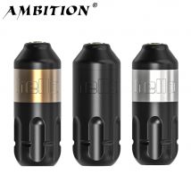 Ehrgeiz Hub 4,0mm Rotary Tattoo Maschine Permanent Make-Up Stift Kernlosen Motor Grip 33mm RCA Schnittstelle Für Körper kunst