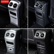 Für Mercedes Benz GLB GLA EQB EQA Klasse X247 H247 Auto Leder Panel Abdeckung Hinten Air Vent Abdeckung Innen Modifikation Zubehör