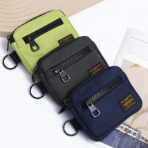 Trendige Geldbörse aus Oxford-Stoff, Unisex-Kartenhalter im Arbeitskleidungsstil, tragbare kleine Geldbörse für Männer und Frauen, multifunktionale Mini-Tasche