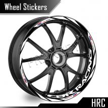 Für honda hrc cbr650r cbr 600 rr cbr 600 f4 f4i cbr1000rr 250r reflektierende rad aufkleber felgen streifen band nabe aufkleber zubehör