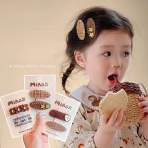 2 teile/satz Baby Mädchen Kaffee Farben Stoff Vintage Ornament Haars pangen Kinder schöne Haars pangen Haarnadeln Kinder Haarschmuck