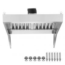SucceBuy 4/5/6/7/8/9FT Cappa di scarico commerciale 201 in acciaio inossidabile Cappa da cucina sotto l'armadio Cappa da cucina Cappa di sfiato da cucina Nastro