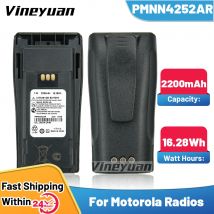 Nuova batteria agli ioni di litio sostitutiva da 2200mAh per Radio bidirezionale Motorola CP040, CP140, CP160, CP180, CP150, CP200, DP1400