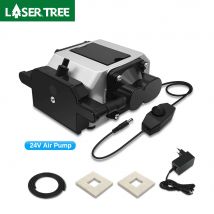 LASER TREE nuovo compressore a basso rumore della pompa dell'aria elettromagnetica 24V con flusso d'aria regolabile per l'assistenza all'aria della testa Laser