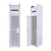 Bathroom Storage Cabinet Multi-purpose Living Room Floor Cabinet Furniture Cabinets for Small Space Toilet Paper Holder Storage