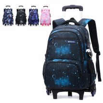 Kinder Schult asche mit Rädern Schul rucksack auf Rädern Schul wagen Rucksäcke Taschen für Jungen Rolls chule Roll rucksack