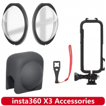 for Insta360 X3 Lens Guards Anti-Scratch Premiun Lens Protector Cap X3 Frame Silicone Lens Cap Protective Accessories