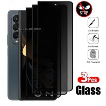 3Pcs Privacy Screen Protector For Samsung For Galaxy Z Fold 2 3 4 5 6 Anti-Spy Tempered Glass Smooth Finish