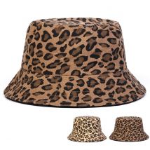 Cappelli da pescatore Unisex con stampa leopardata, berretti da pescatore, berretto Casual da esterno, cappello con protezione solare