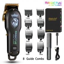 MAGICFUL Nuovo tagliacapelli professionale ricaricabile Trimmer elettrico per uomo Barba Bambini Barbiere Macchina da taglio Macchina per taglio di capelli