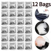 12 Stück Camping Toilette Chemikalien flüssiger Abfall Gelieren Desodor ierungs pulver Öko saugfähiges Gel tragbares Deodorant Pee festes Pulver