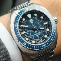 IXDAO IPOSE 2026 New Automatic Mechanical Men WatchNH35 Dragon Scale Pattern Watch Stainless Steel BWG-9 Diving reloj hombre