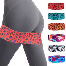 Fitness-Widerstandsbänder-Set mit Leopardenmuster von COYOCO – Booty-Bänder für Yoga, Pilates, Heim-Fitnessstudio und Trainingszubehör