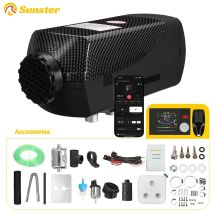 Riscaldatore notturno ultra silenzioso 8KW 12V/24V Riscaldatore ad aria diesel Riscaldatore diesel con modalità di ventilazione/pannello LCD per camion di fabbrica domestica tenda