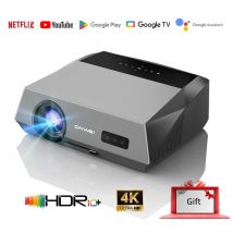 CAIWEI A10Q 4K Google Certified Projector 1080P Full HD Auto Focus High Brightness 3500 Ansi WiFi6 Beam Projectors Home Theater