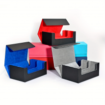 Karten-Aufbewahrungsbox, 72 Stück 35PT magnetischer Kartenhalter, TCG-Kartenbox aus PU-Leder, kompatibel mit Sport-Baseball-Spielkarten