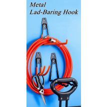 Gancio portaoggetti pesante per garage per biciclette Hardware per magazzino Forte carico Gancio quadrato piccolo/medio Gancio portaoggetti per attrezzi Gancio in metallo da parete
