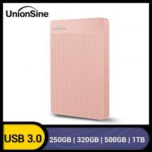 UnionSine HDD Tragbare externe Festplatte 250 GB/320 GB/500 GB/750 GB/1 TB USB3.0-Speicher kompatibel für PC, Mac, Desktop, MacBook