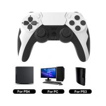 Bezprzewodowy pad do gier GAMINJA P48 z sześcioosiowym żyroskopem do konsoli PS4 PS3 wygrywa 7, 8, 10, podwójny joystick PC z wibracją