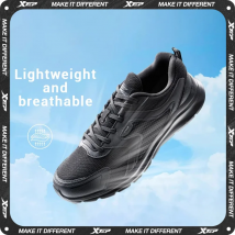 Xtep-zapatillas deportivas de malla para hombre, zapatos transpirables para correr, maratón de invierno, color blanco y negro, 879119110110
