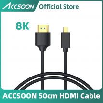 Accsoon Cavo HDMI 2.1 HD 8K/60Hz 4K/120Hz Micro HDMI Cavo placcato oro TPE ad alta velocità 50CM per trasmissione video