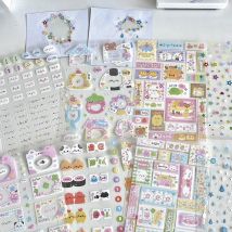8pcs Set Korean Ins Cute Cartoon Cut Film Sticker for Phone Camera Luggage Journal Sticker Kawaii Decoration Sticker Gift