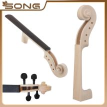 Unvollendet 4/4 3/4 1/2 1/4 Ahornholz Cello kopf Cello hals Scroll Ebenholz Griffbrett Heringe, Cello DIY Teile Gitarrenbauer Werkzeuge